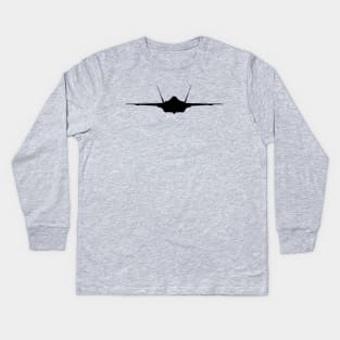 Lockheed Martin F-35 Lightning II - Stealth Fighter Jet Kids Long Sleeve T-Shirt